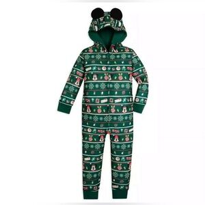 Disney store holiday Green Kids Pajamas with Mickey my mouse 4T-free carters new